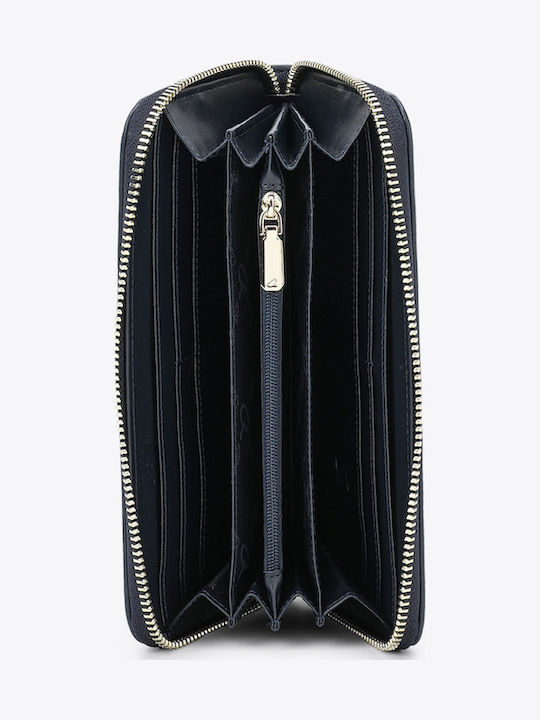 Large Women's Blue Wallet