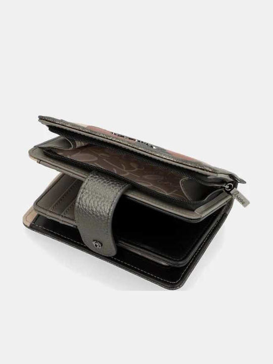 Small Fabric Women's Card Wallet with RFID Beige