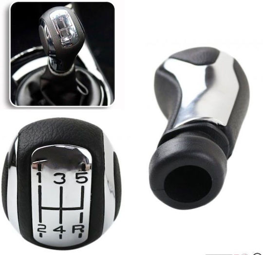 Shift Knob Gear Lever Peugeot 207 307 308 408 5 Speed Chrome Citroen Peugeot