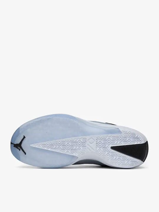 Air  40 Blue Suede Low Basketball Shoes Light Armory Blue Anthracite Black
