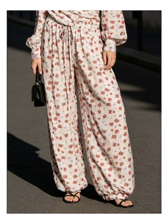 Women's Fabric Trousers in Regular Fit Rosso