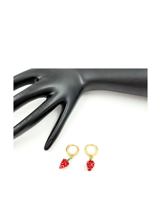 Irene Vilou Earrings Hoops Gold Plated Steel