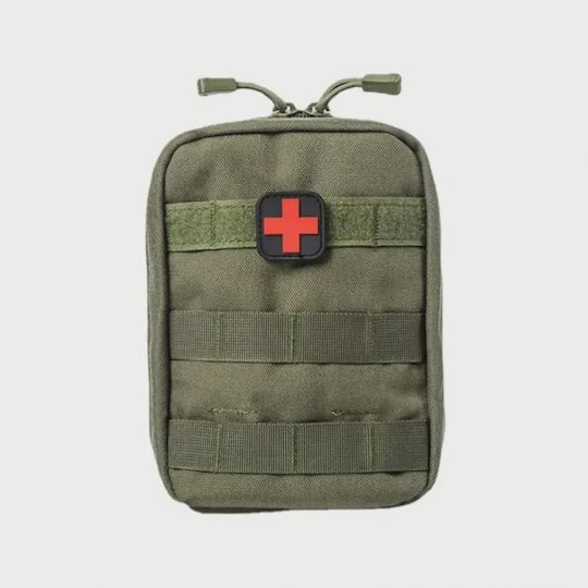 Military Waist Bag Made of Polyester Green