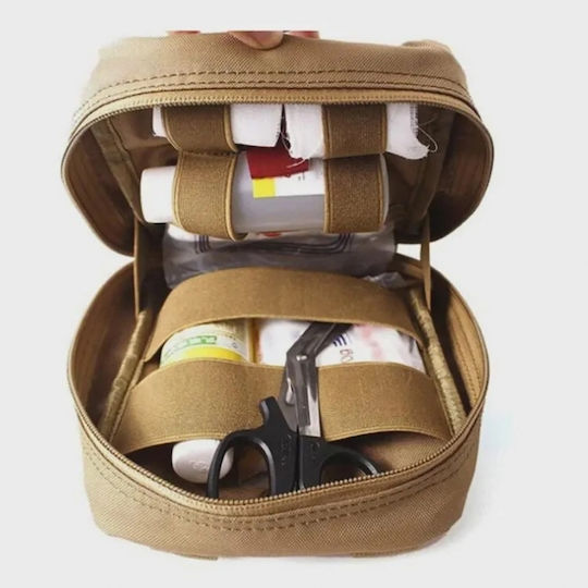 Military Waist Bag Made of Polyester Green