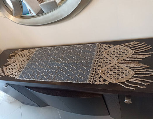VS Home Runner Tricotat Bej 45x180cm