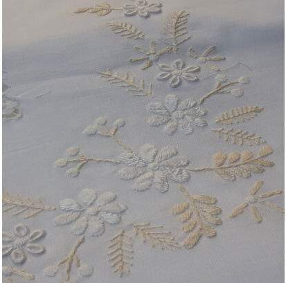 VS Home Față de Masă cu Broderie Alb 180x230cm