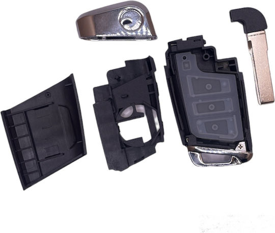 Συμβατό Κέλυφος Κλειδιού Αυτοκινήτου Group Vag Smartkey 3 Κουμπιά Λάμα Hu66 1545-fwk
