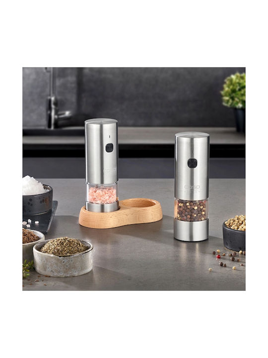 Caso Set Electric Spice Mills Ceramic in Gray Color 2 Pieces