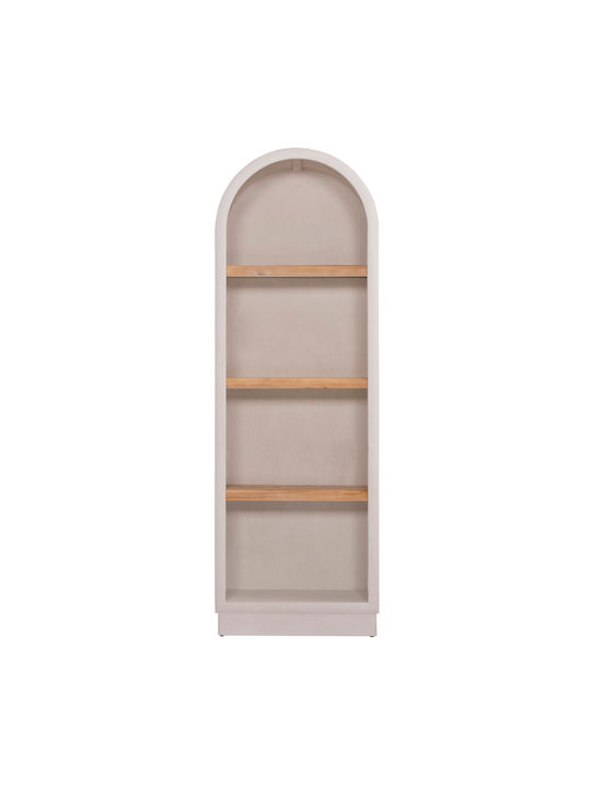 Bookcase Off-White Natural 60x38.5x179cm