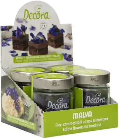 Petale de flori mov comestibile decorativă