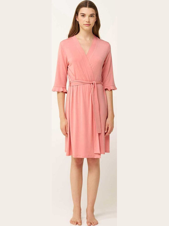 Vamp Καλοκαιρινή Γυναικεία Ρόμπα Pink Tan Vamp Καλοκαιρινή Γυναικεία Ρόμπα Pink Tan