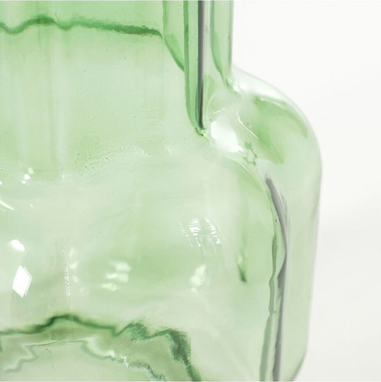 Atmosphera Vază Decorativă Din Sticlă Verde Φ14xÎ25cm