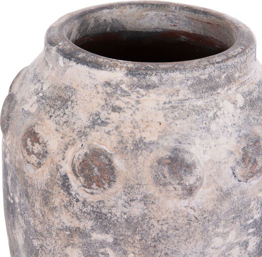 Freebox Decorative Vase Ceramic Grey 20x19cm