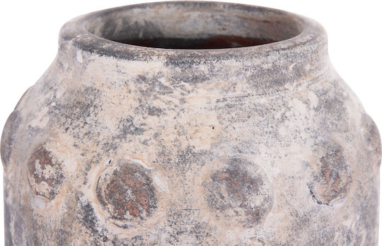 Freebox Decorative Vase Ceramic Grey 20x19cm
