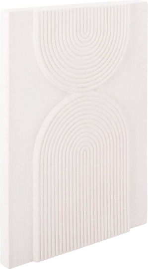 Rechteckiges Gemälde Fb94523 MDF Off-White Farbe 60x4 Dicke X80cm