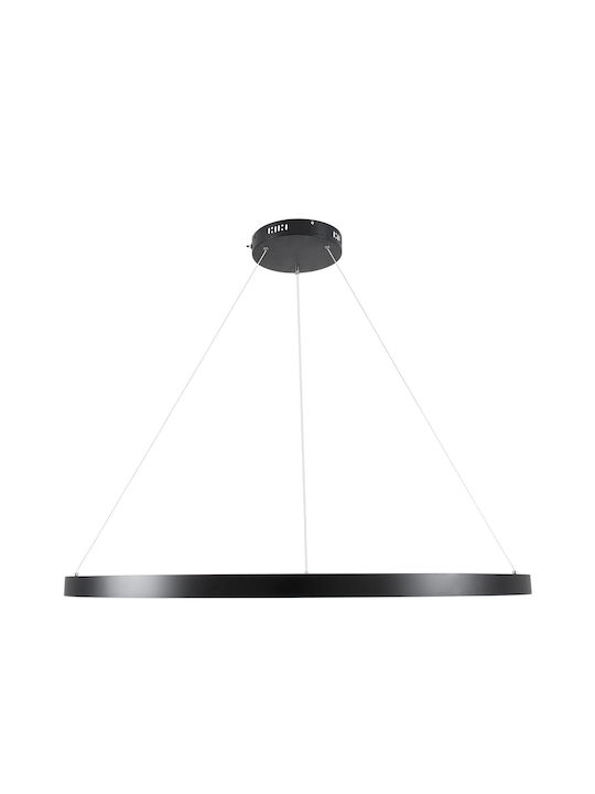 kelvo Nemesis Black LED Pendant Ceiling Light with Adjustable Warm to Cool White Light 100x100cm