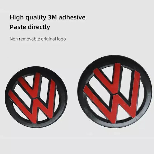 Cover for Volkswagen Golf 6 Mk6 2009-2012 Bonnet Logo Black Matte Aif606