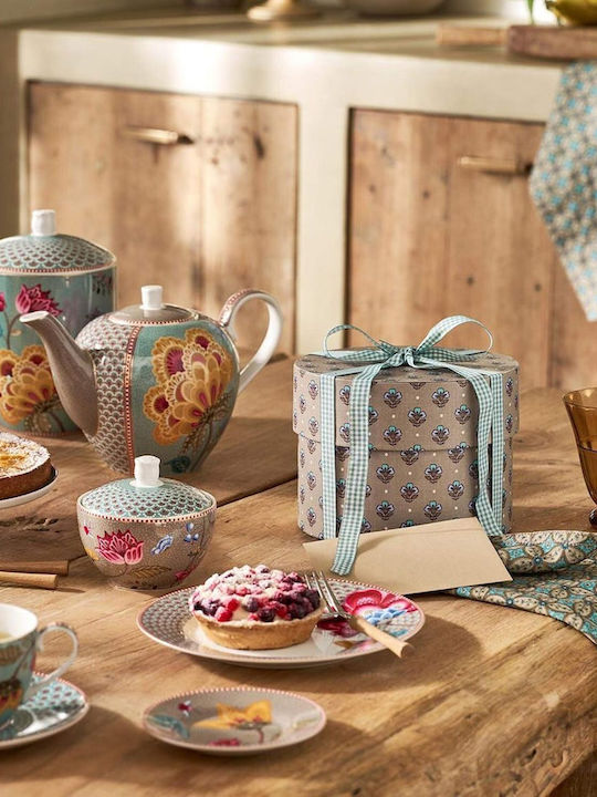 PiP Studio Blooming Tales Fantasy Teapot Ceramic Gray