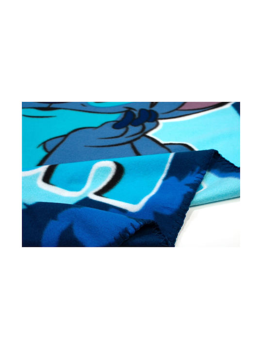 Disney Κουβέρτα Fleece Stitch Blue 100x140εκ.