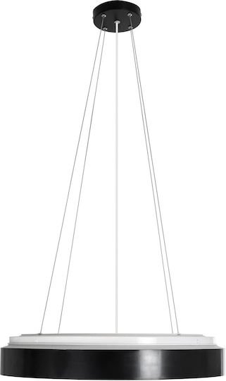kelvo Barchetta Black LED Pendant Ceiling Light with Adjustable Warm to Cool White Light 48x48cm