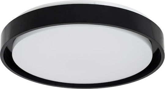 kelvo Barchetta Black LED Pendant Ceiling Light with Adjustable Warm to Cool White Light 48x48cm