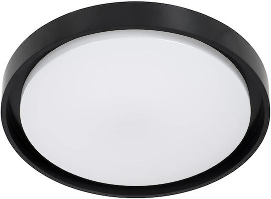kelvo Barchetta Black LED Pendant Ceiling Light with Adjustable Warm to Cool White Light 48x48cm