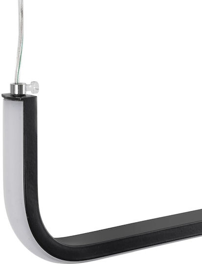 kelvo Linaria Black LED Ceiling Light with Warm to Cool White Light 130x4x25cm