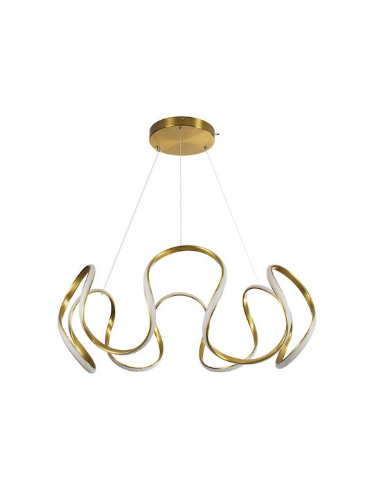 kelvo Tarantula Ceiling Light Gold LED With Adjustable Warm To Cool White Light 78x78x31.5cm