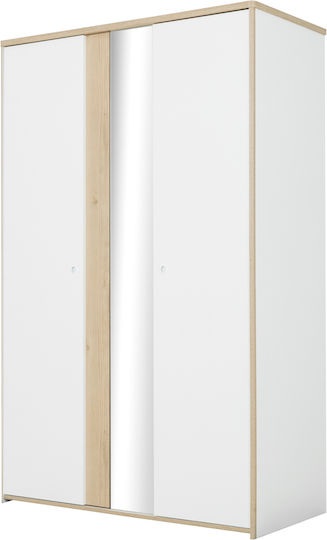 Two Door Wardrobe Beige 130x60x202cm