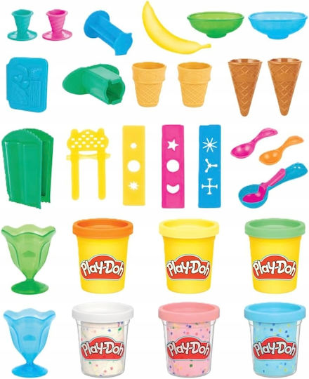 Hasbro Play-Doh Knete - Spiel-Set Ice Cream Party für 3+ Alter