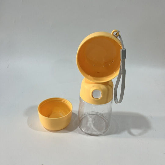 Alista Home Sticlă de Apă din Plastic ABS pentru Câine și Pisică 400ml 25.5cm în Culoare Galbenă
