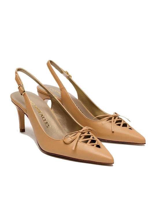 Leder Pumps Braune