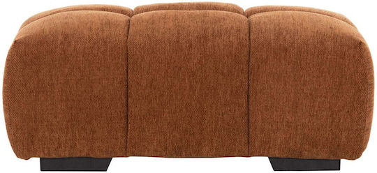Bankhocker Bezogen Mit Stoff Keramik Rot 100x65x37cm