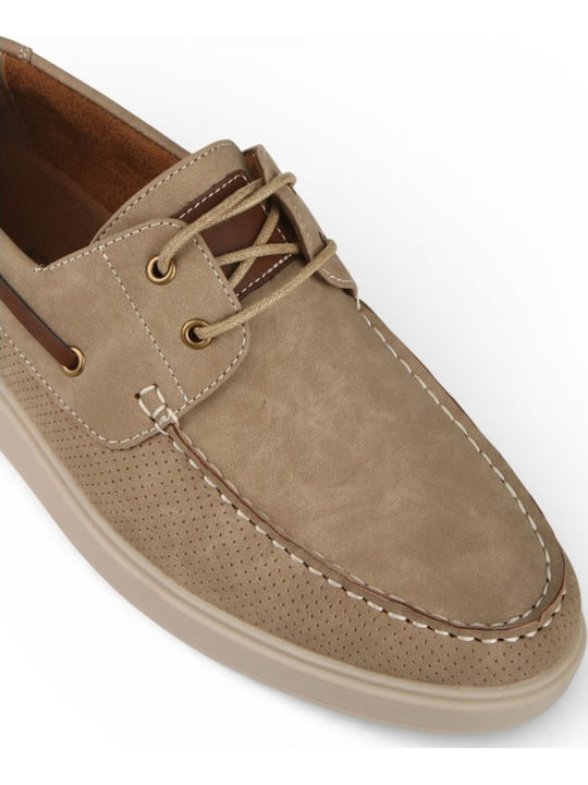 Ανδρικά Boat Shoes σε Μπεζ Χρώμα