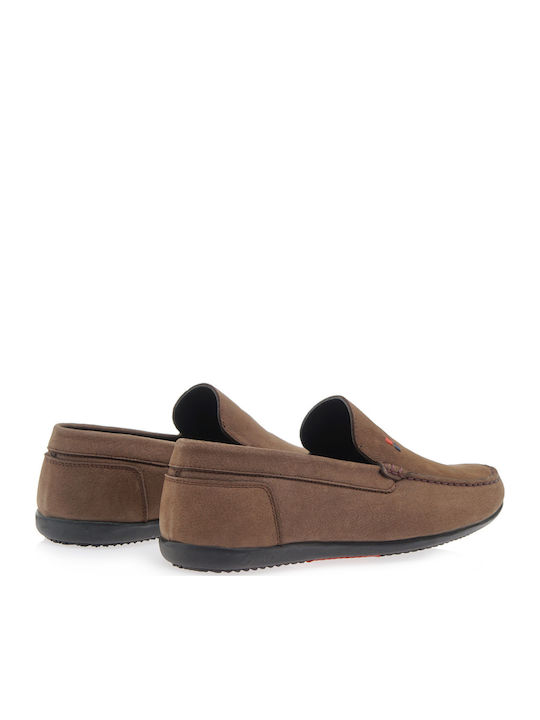 Leather Men's Loafers in Brown Colour