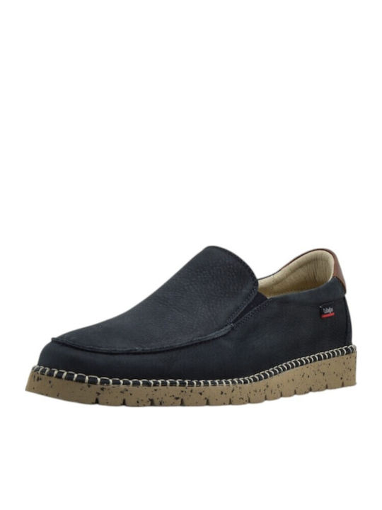 Δερμάτινα Ανδρικά Loafers σε Μπλε Χρώμα
