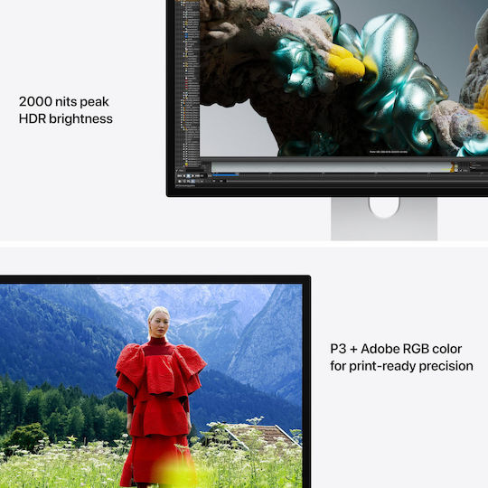 Apple Studio Display XDR HDR Monitor 27" 5120x2880 Weiß Standardglas VESA-Montageadapter (ohne Ständer)