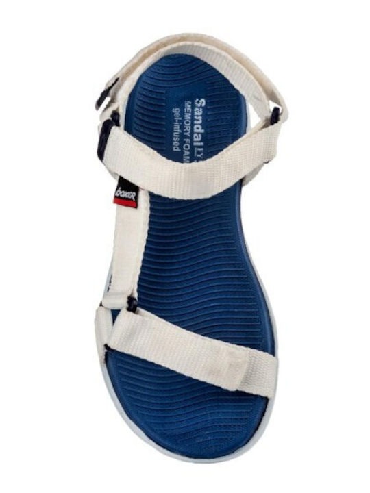 Women's White Flat Sandals