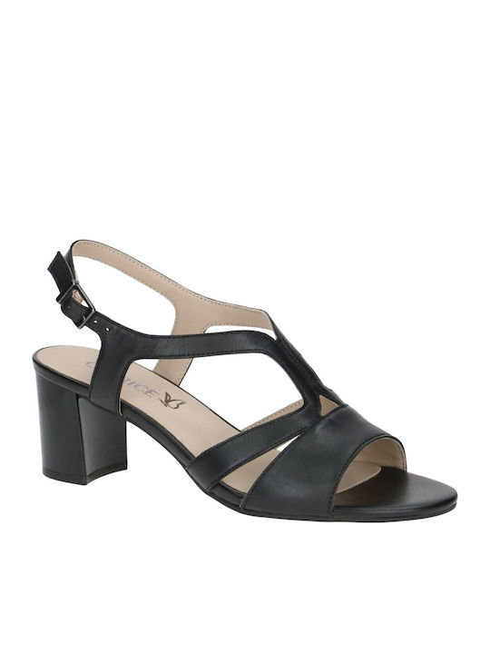 Leather Sandals Black