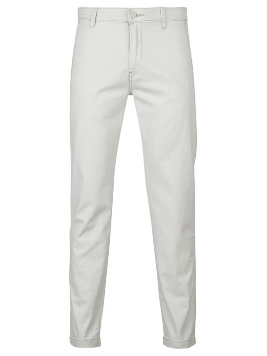 Παντελόνι Chino σε Tapered Γραμμή Λευκό