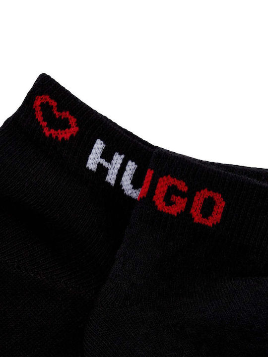 Hugo Γυναικείες Κάλτσες Μαύρες 2Pack