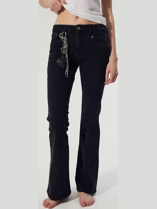 Low Rise Women's Jean Pants Black