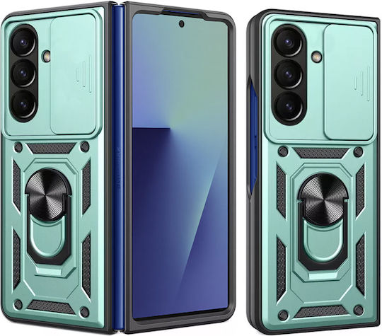 Techsuit Umschlag Rückseite Silikon Grün (Galaxy Z Fold7)