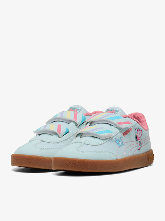Club Ii Era Kids Sneakers Anatomic with Hoop & Loop Closure Light Blue