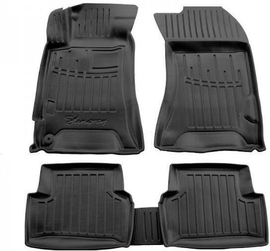 Race Axion Auto Fußmatten Subaru Forester SG 2002-2008 5-Türer Gummimatten Satz Vorder- und Rückseite Schutzleisten Automobil 5 Stück