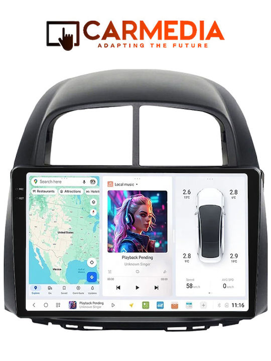 Carmedia Car Audio System for BMW X1 Daihatsu Sirion 2006-2012 (Bluetooth/USB/AUX/WiFi/GPS/Apple-Carplay/Android-Auto) with Touch Screen 10.36"
