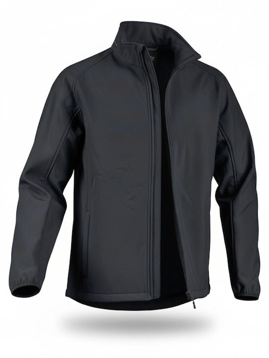 Active Gear Jachetă de Lucru Reflectorizantă Încălzită Softshell de Iarnă cu Căptușeală Polar și cu Glugă Neagră Active Gear Jachetă de Lucru Reflectorizantă Încălzită Softshell de Iarnă cu Căptușeală Polar și cu Glugă Neagră