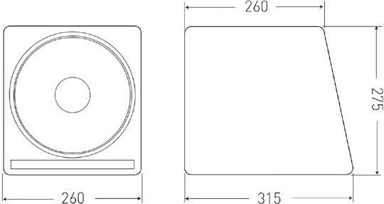 Macrom Subwoofer Αυτοκινήτου 8" 200W RMS με Κούτα