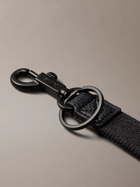 Calvin Klein Schlüsselanhänger Logo Webbing Schlüssel Fobb Lv04d1248g Schwarz Weiß Webbing