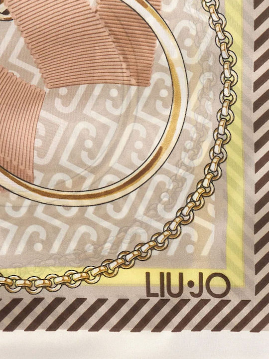Liu Jo Γυναικείο Φουλάρι Μπεζ